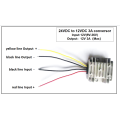 Convertidor eléctrico de regulador de voltaje 3A de 24VDC a 12VDC 3A